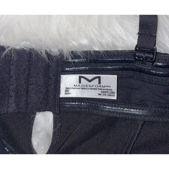 Maidenform Convertible Full Slip Easy Up Strapless Firm Control 2304 38D Black - Picture 4 of 5